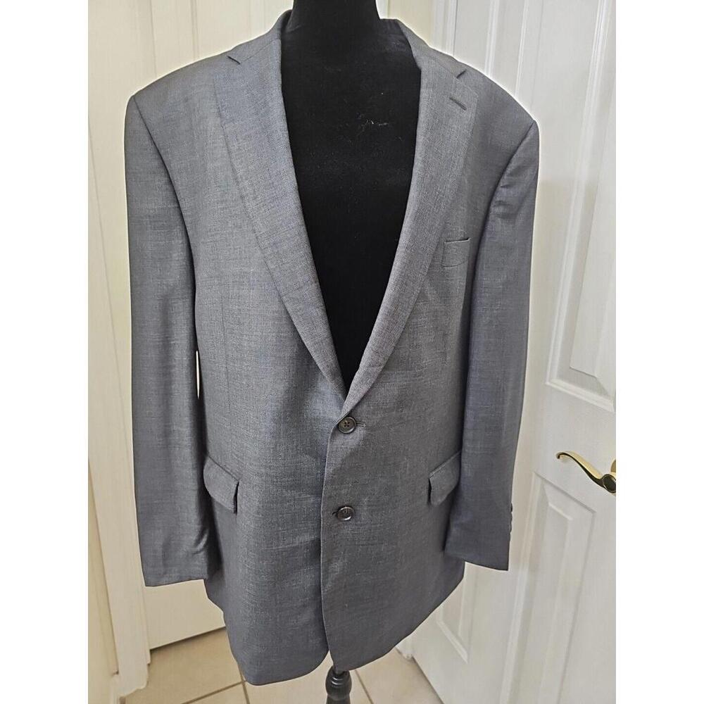 Ralph Lauren Men's Blazer 46R Gray Wool Sport Coat Two Button